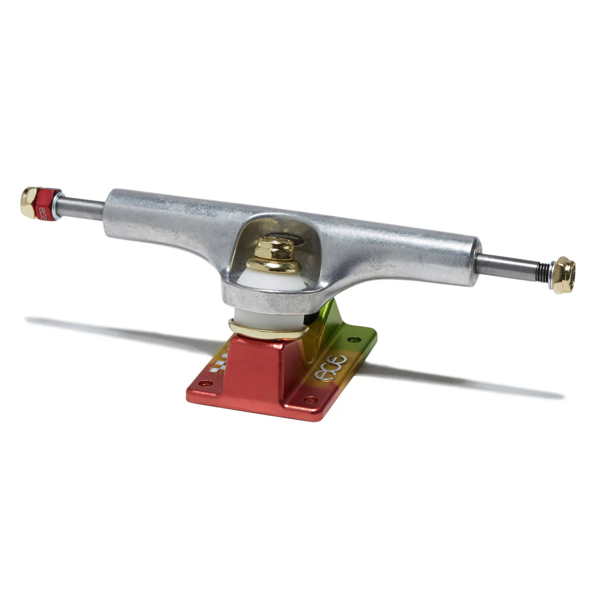 Ace AF1 Skateboard Trucks - Polished/Rasta - 55 - Image 2