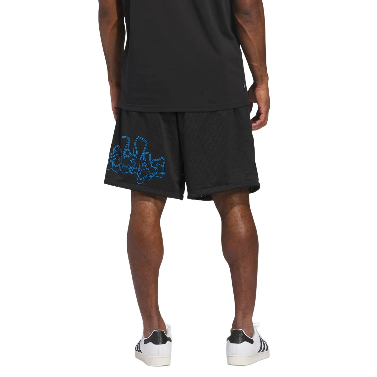 Adidas Kogan Shorts - Black/Lucid Ray Blue - Image 4