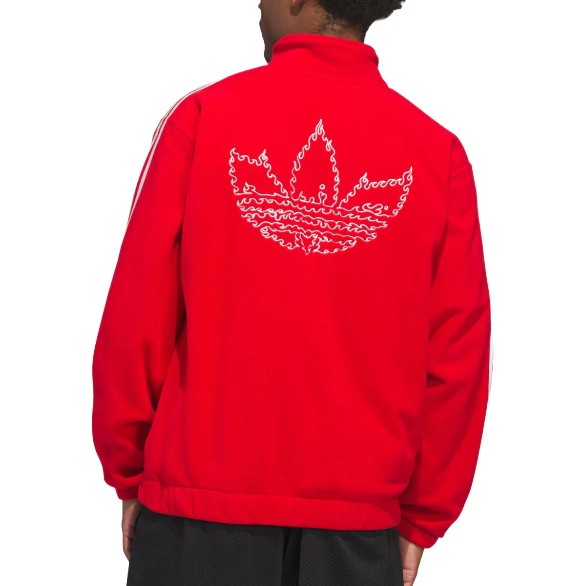 Adidas Kogan Track Jacket - Better Scarlet/Light Solid Grey - Image 2