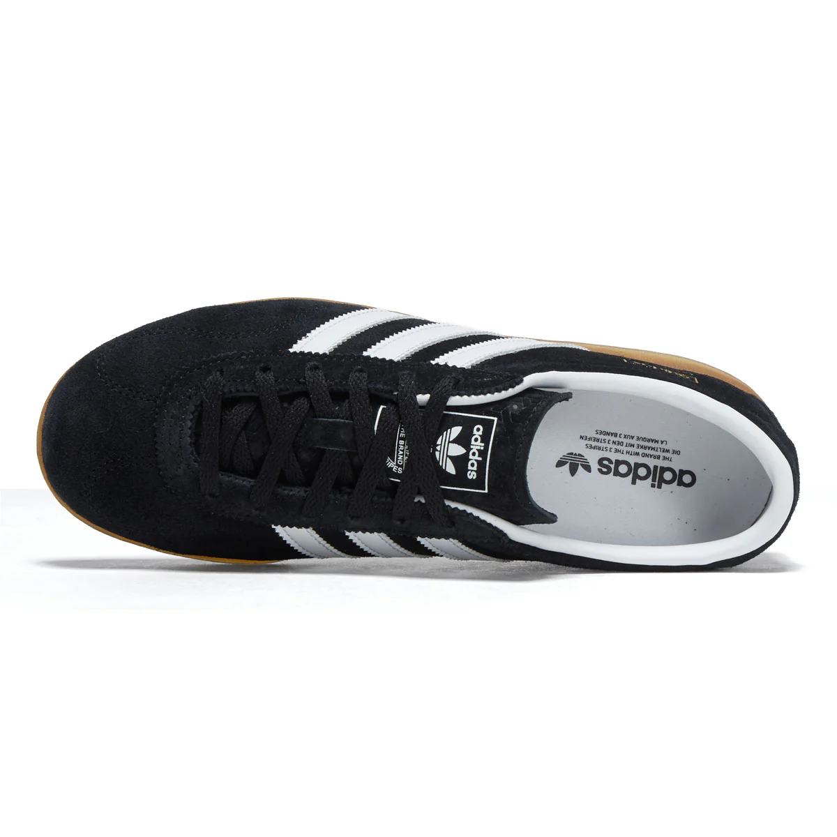 Adidas Womens Gazelle Lo Pro Shoes - Core Black/Ftwr White/Gum - Image 3