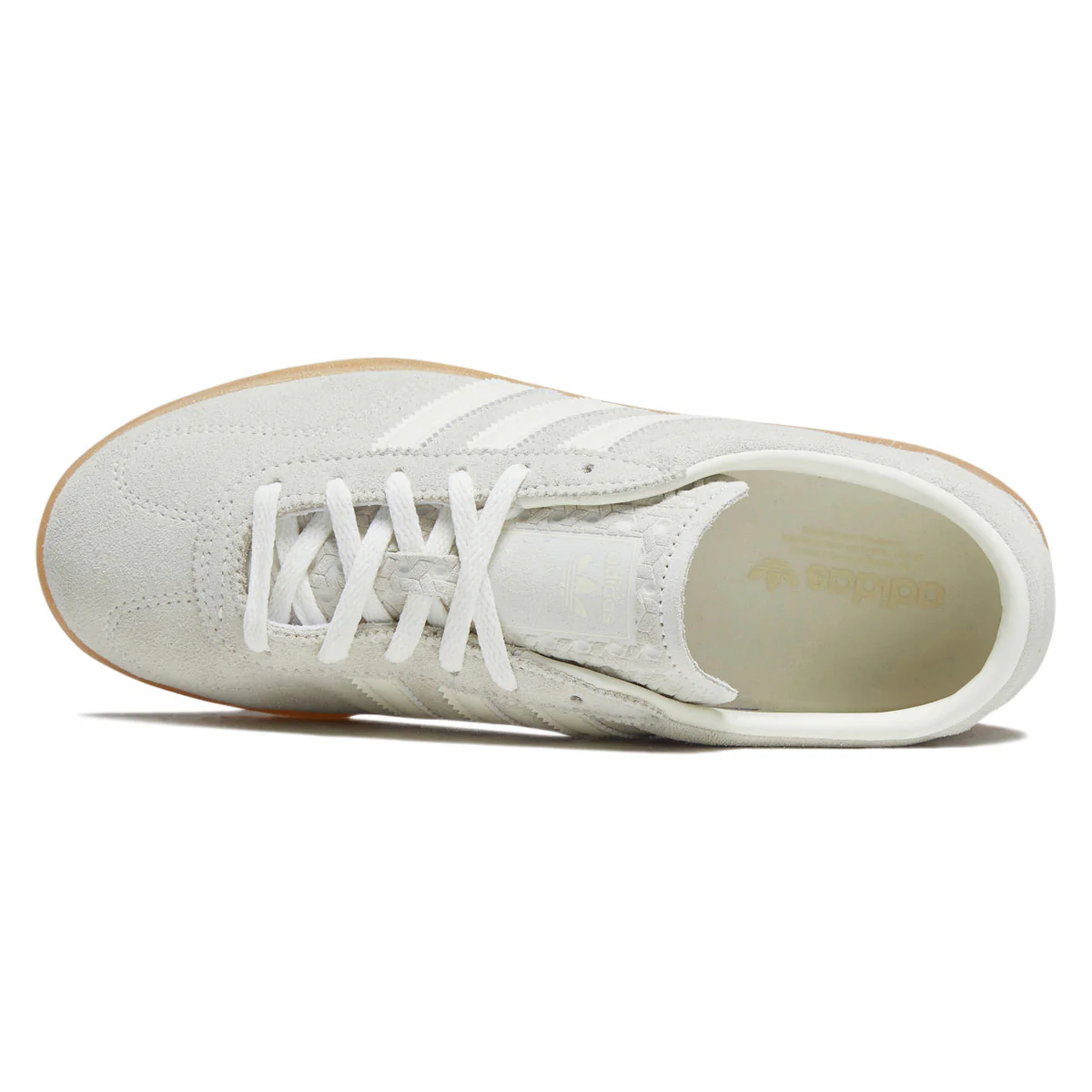 Adidas Womens Gazelle Lo Pro Shoes - Ivory/Off White/Gum - Image 3