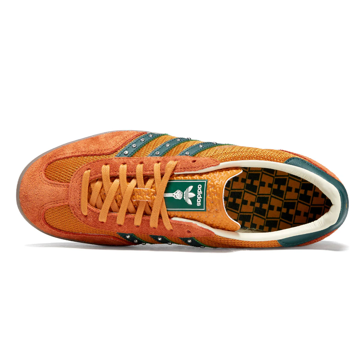 Adidas x Hardies Gazelle Shoes - Rust Orange/Collegiate Green/Gum - Image 3
