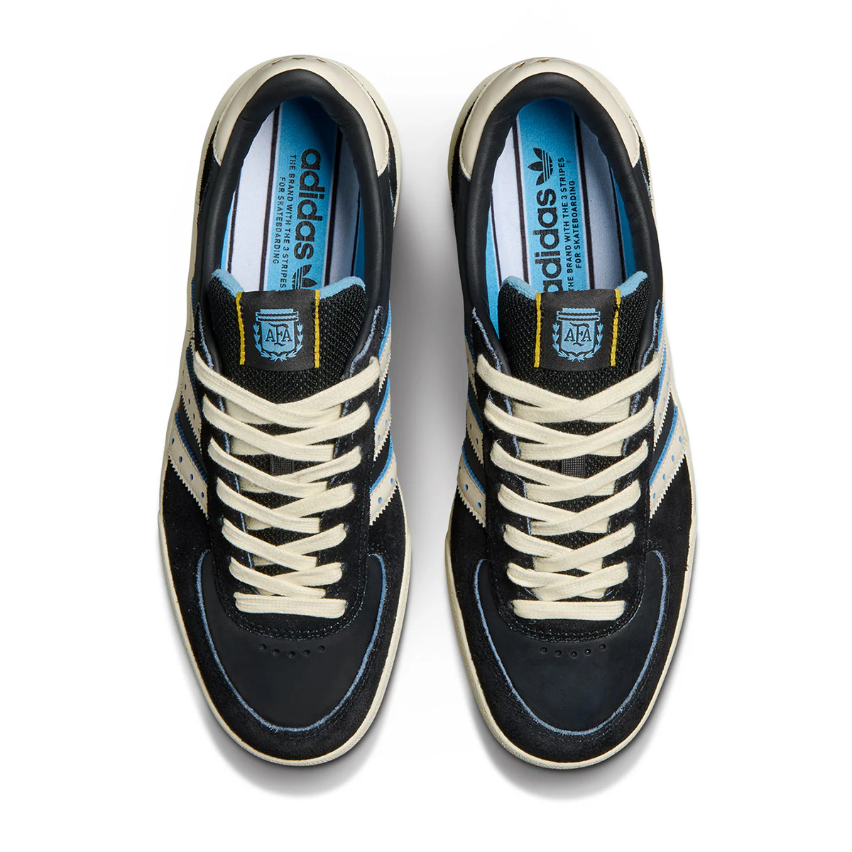 Adidas x Thrasher Glenburn Shoes - Core Black/Cream White/Gum - Image 4