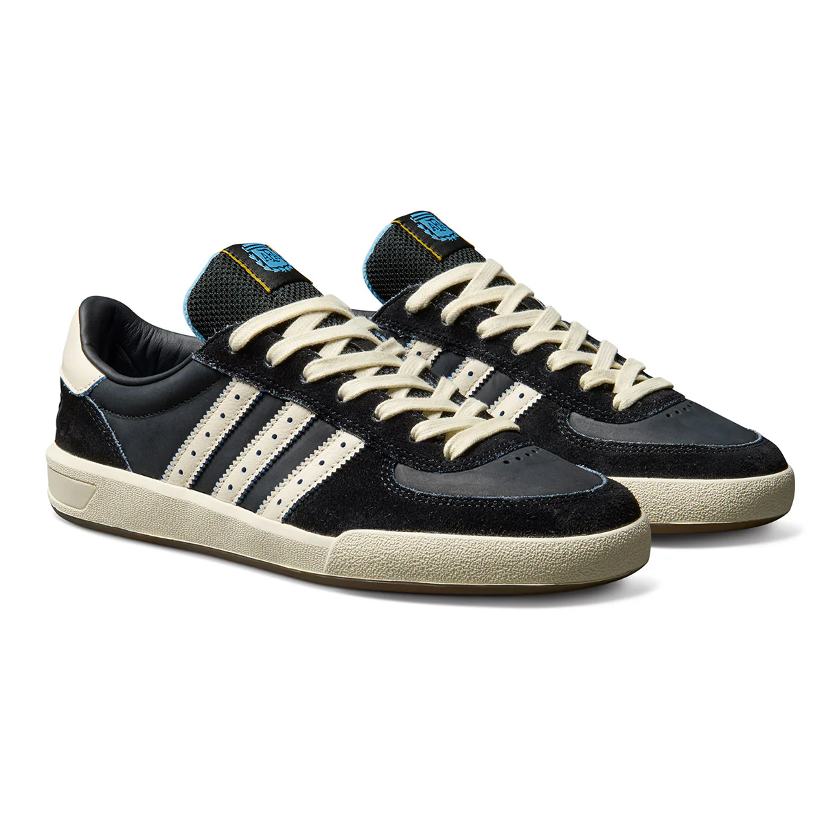 Adidas x Thrasher Glenburn Shoes - Core Black/Cream White/Gum - Image 5