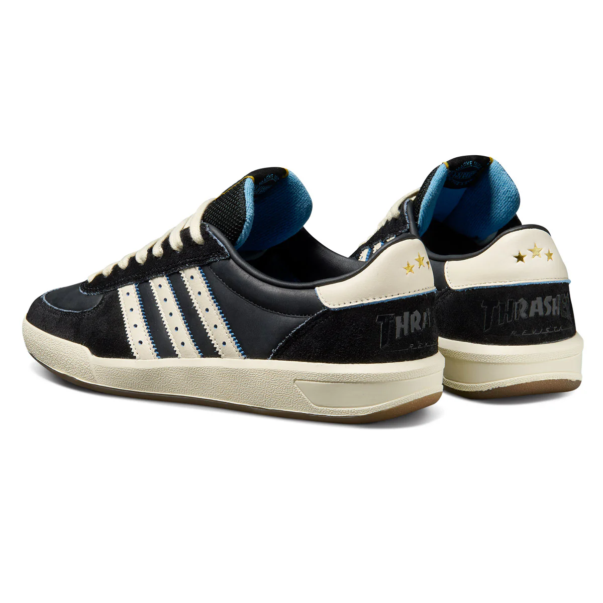 Adidas x Thrasher Glenburn Shoes - Core Black/Cream White/Gum - Image 6