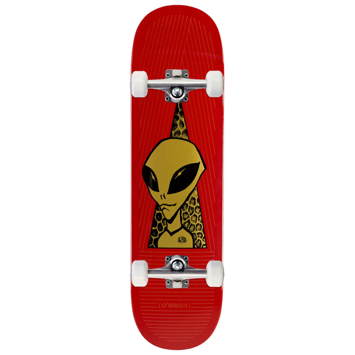 Alien Workshop OBrien Visitor Gold Skateboard Complete - Full Dip - 8.50"