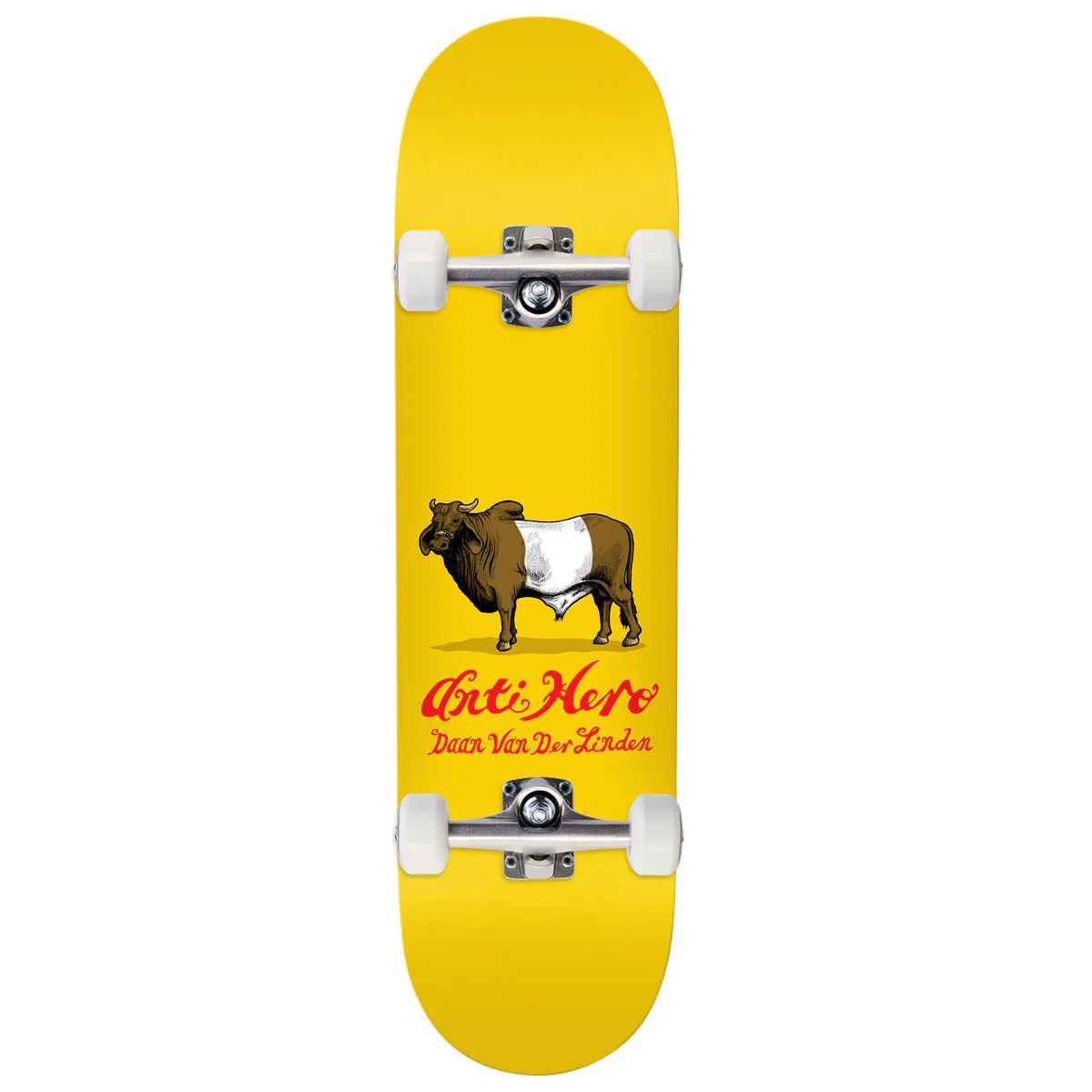 Anti-Hero Daan Dutch Belted Skateboard Complete - Yellow - 8.28"
