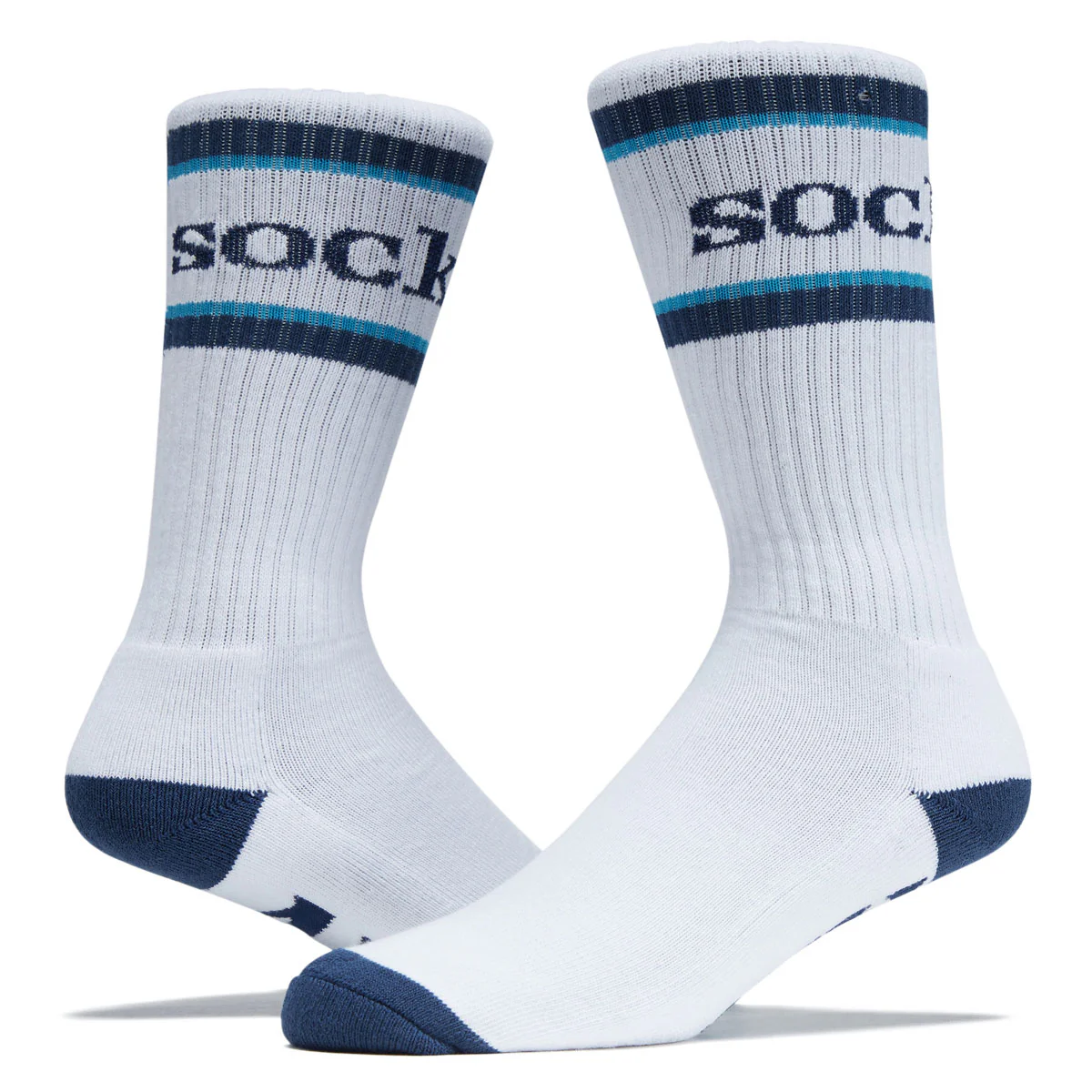 Anti-Hero Socks - White/Navy/Cyan - Image 2