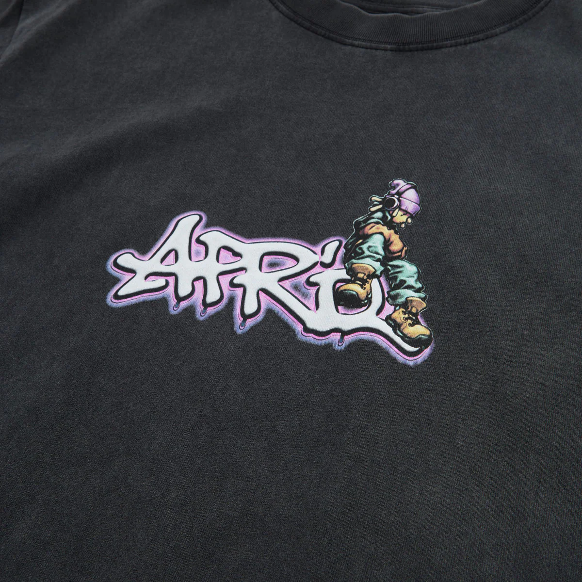 April Dude T-Shirt - Vintage Black - Image 2