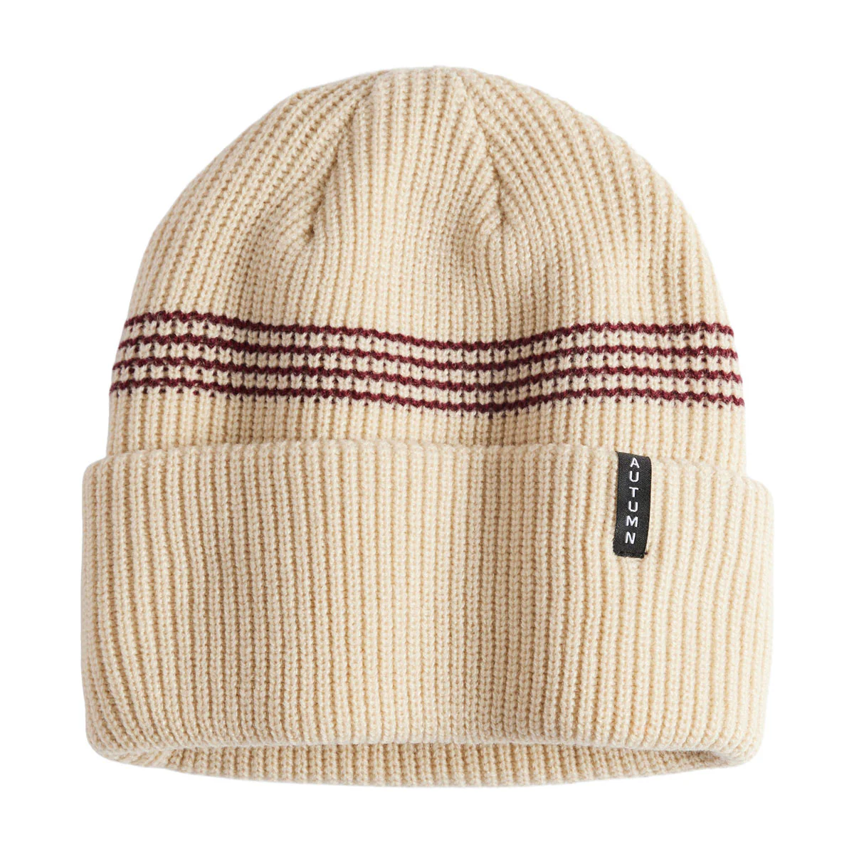 Autumn Mini Stripe Beanie - Oatmeal