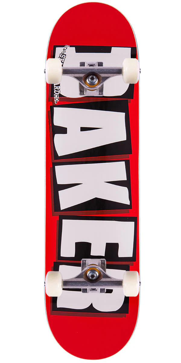 Baker Brand Logo Skateboard Complete - White - 7.5"