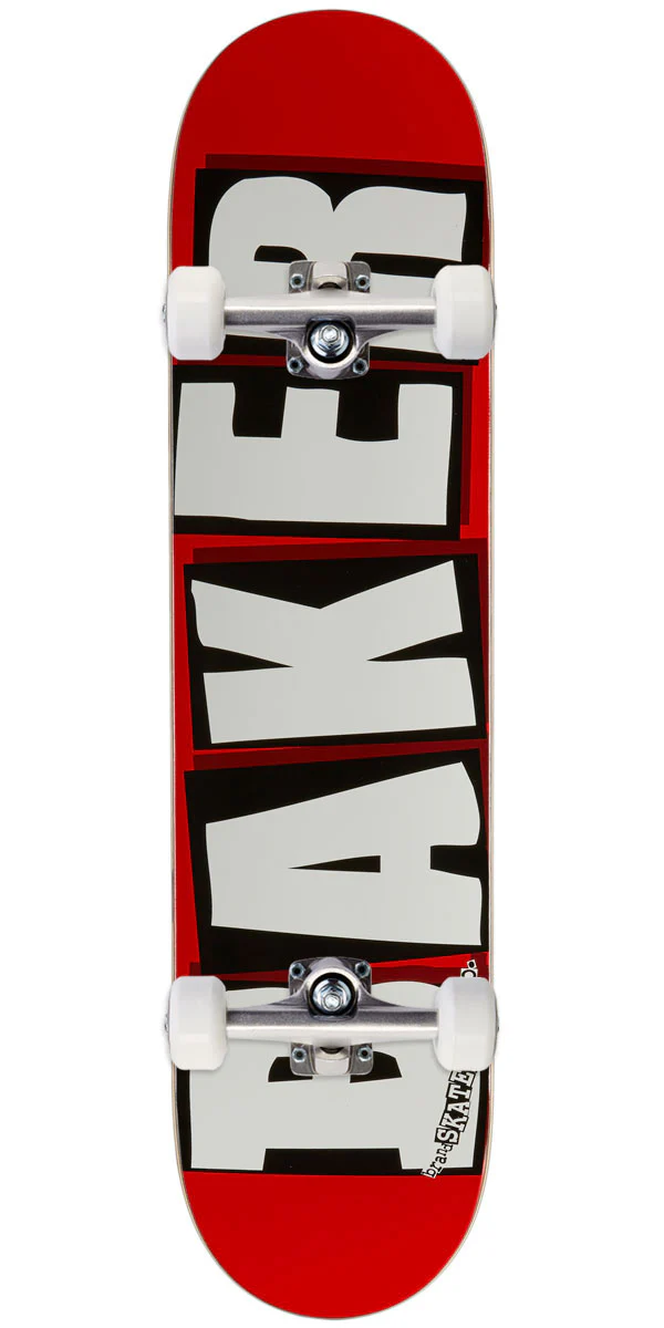 Baker Brand Logo Skateboard Complete - White - 7.56"