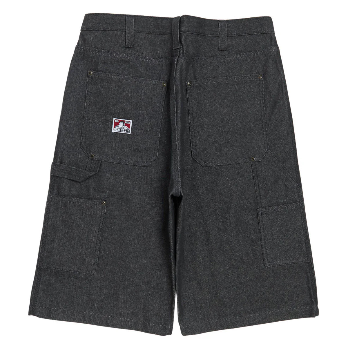 Ben Davis Carpenter Shorts - Charcoal Denim - Image 2