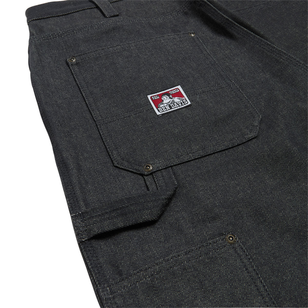 Ben Davis Carpenter Shorts - Charcoal Denim - Image 3