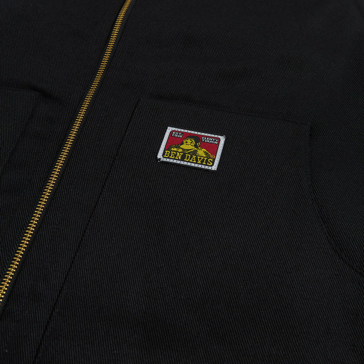 Ben Davis Lined Vest Jacket - Black - Image 5