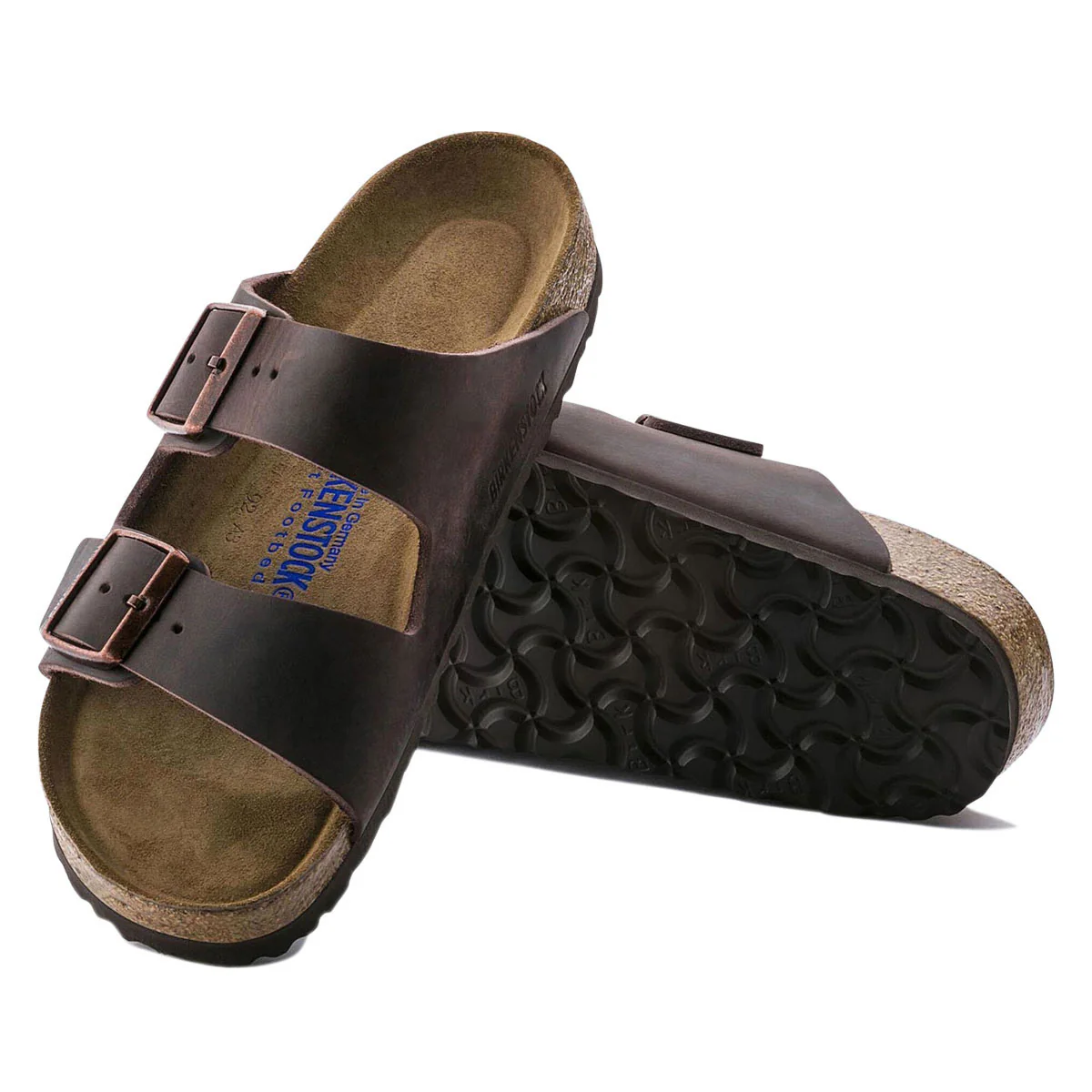 Birkenstock Arizona Soft Footbed Sandals Shoes - Habana Oiled Leather - Image 4