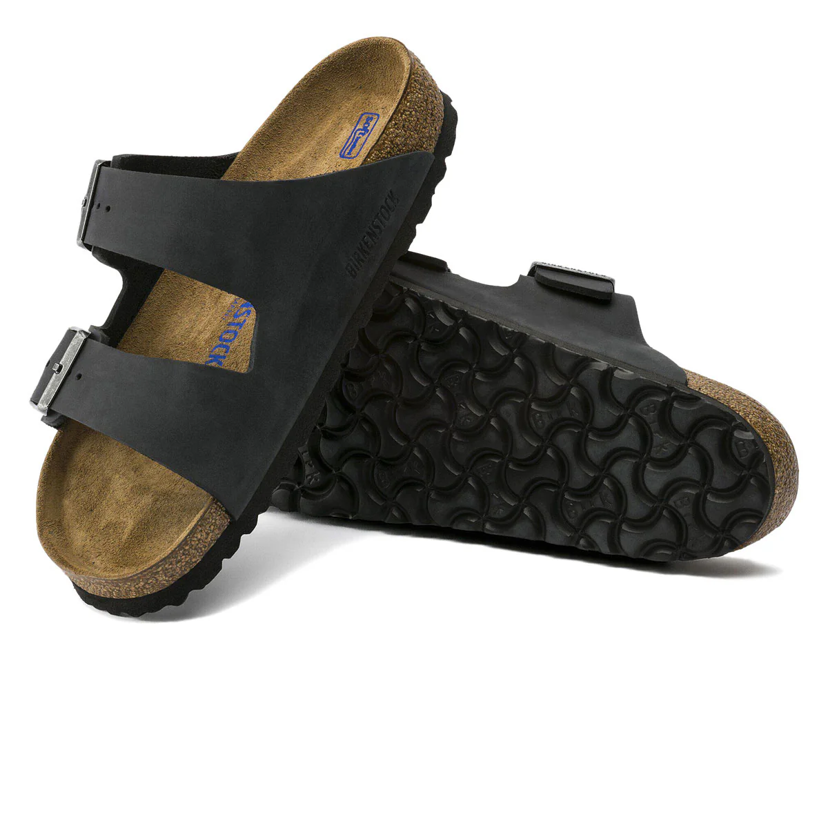 Birkenstock Arizona Soft Footbed Sandals - Black Oiled Leather - Image 4