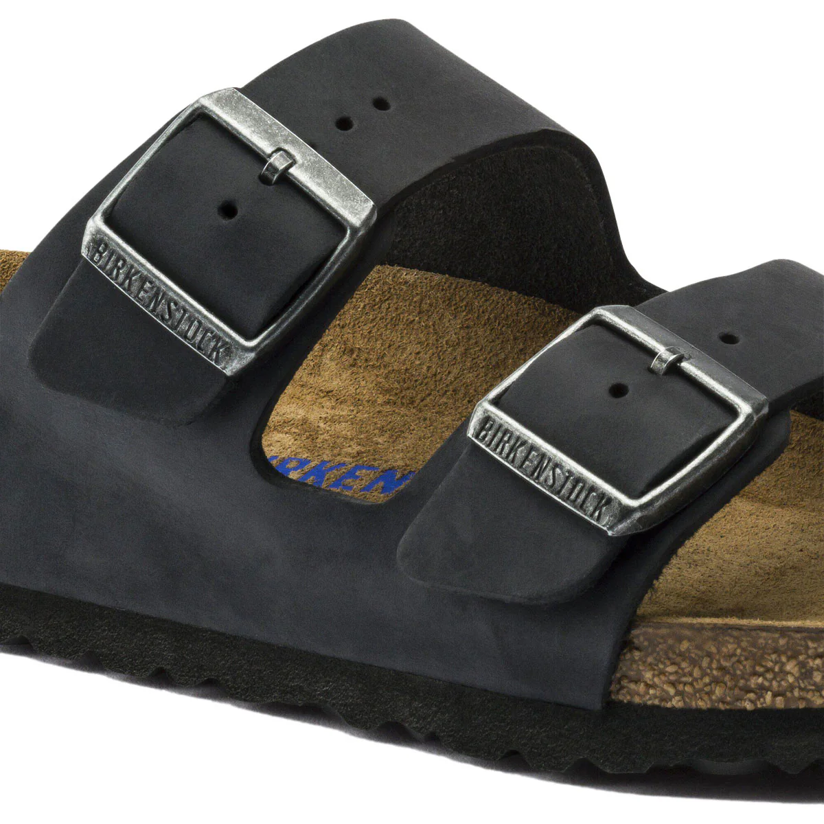 Birkenstock Arizona Soft Footbed Sandals - Black Oiled Leather - Image 5