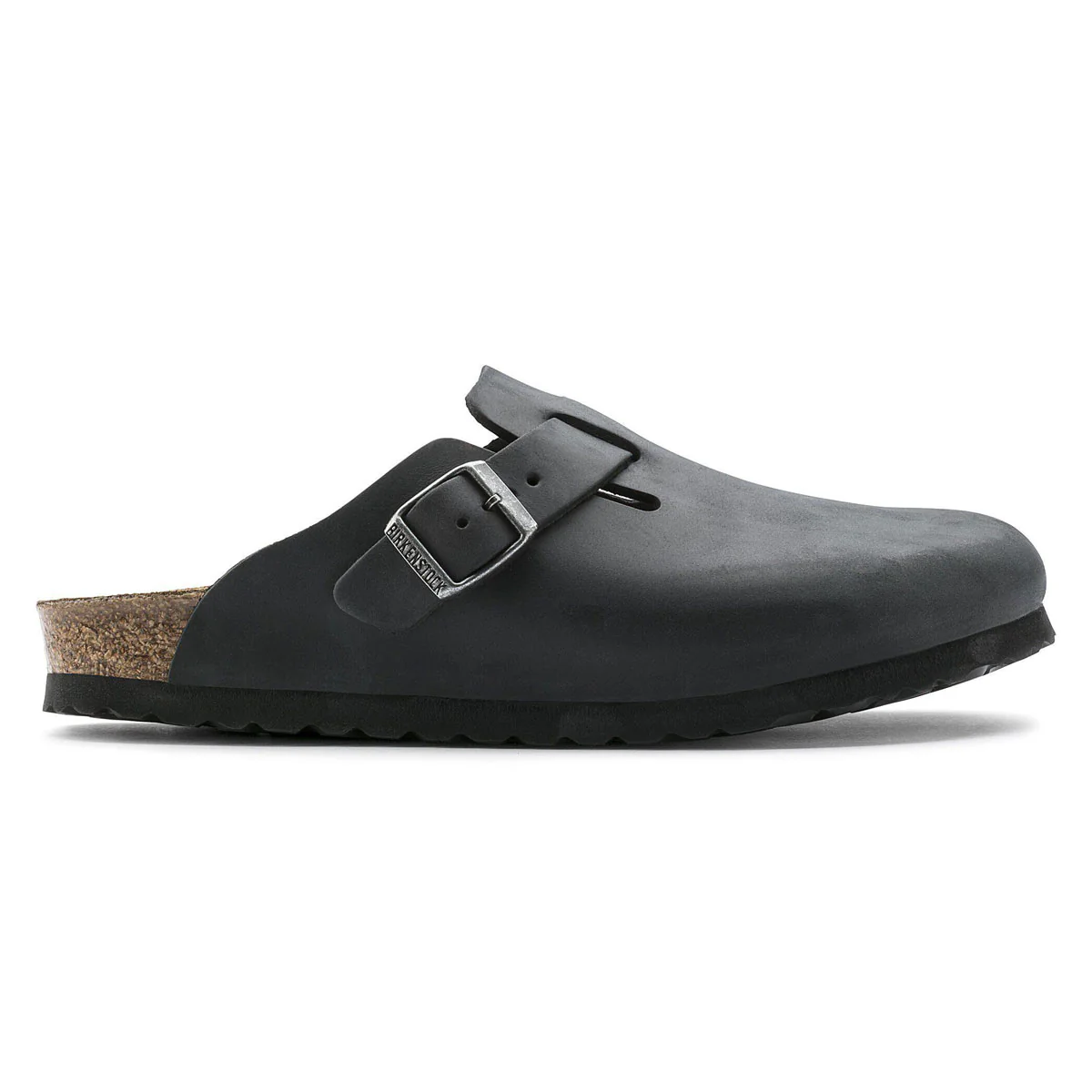 Birkenstock Boston Sandals - Black Oiled Leather