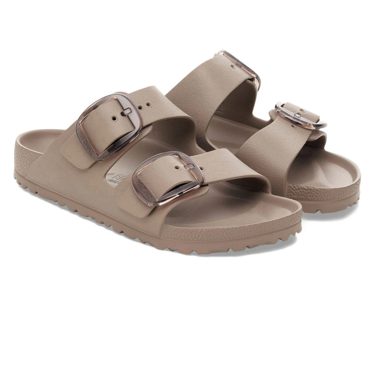 Birkenstock Womens Arizona Big Buckle EVA Sandals - Gray Taupe - Image 2