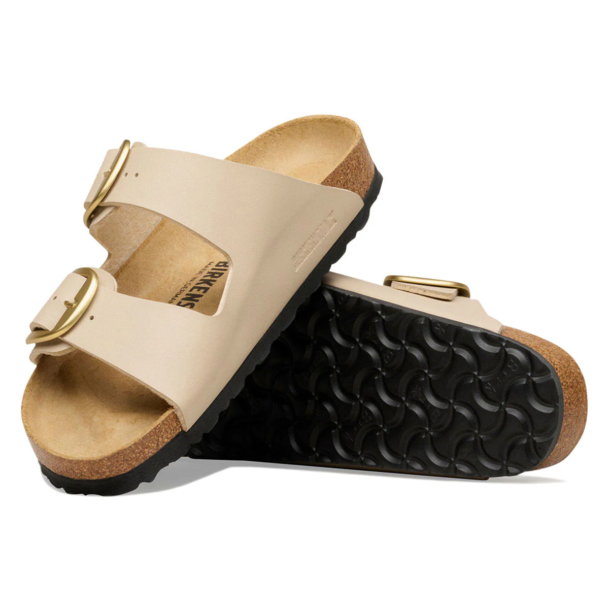 Birkenstock Womens Arizona Big Buckle Sandals Shoes - Sandcastle Birko-Flor - Image 4