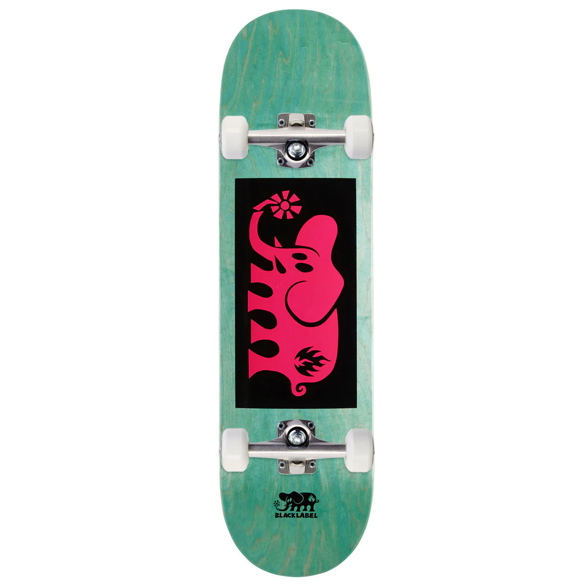 Black Label Elephant Block Skateboard Complete - Pink - 8.50"