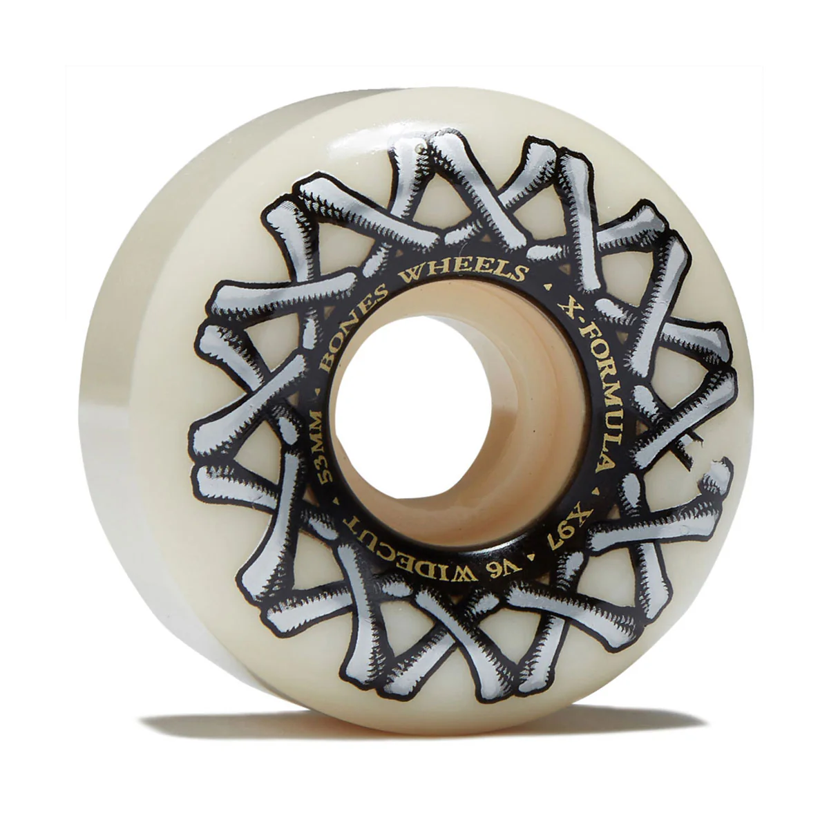 Bones X Formula Widecuts 97a V6 Wide-Cut Skateboard Wheels - 53mm
