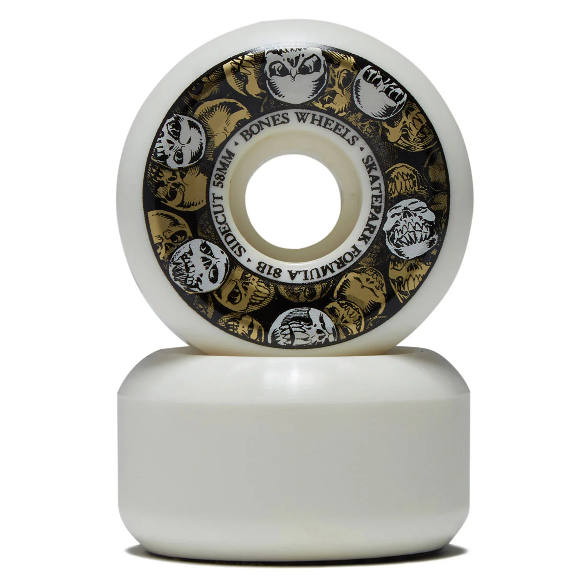 Bones SPF Sidecuts 101a V5 Sidecut Skateboard Wheels - 58mm - Image 2