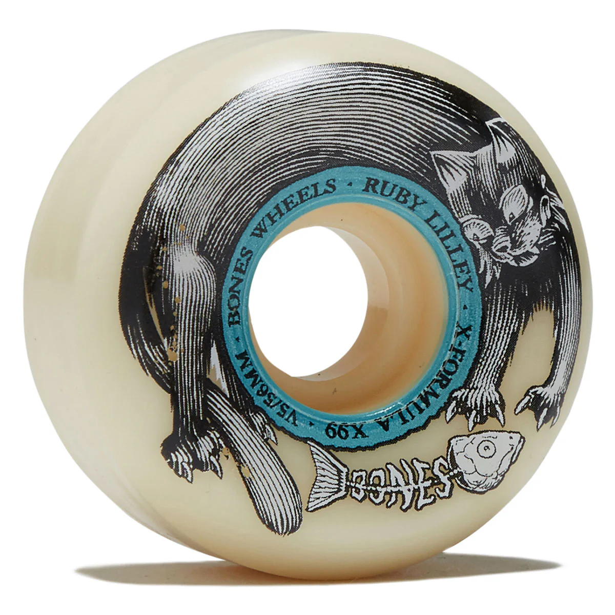 Bones X-Formula Lilley Black Cat 99a V5 Sidecuts Skateboard Wheels - 56mm
