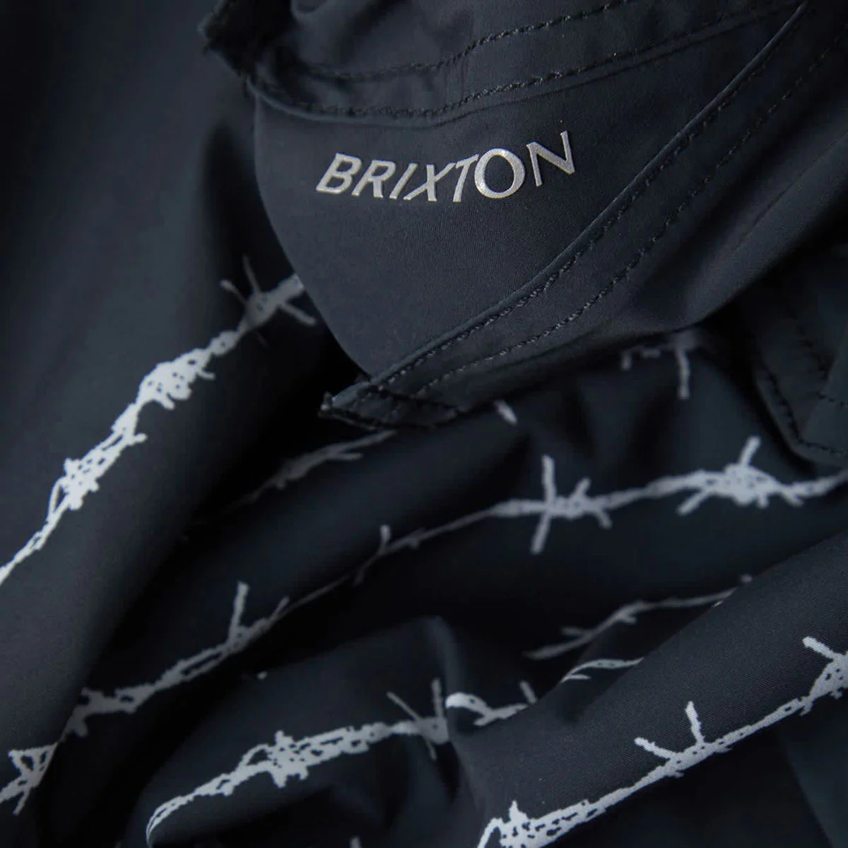 Brixton Blitz 19" Boardshorts - Black/Barb Wire - Image 3