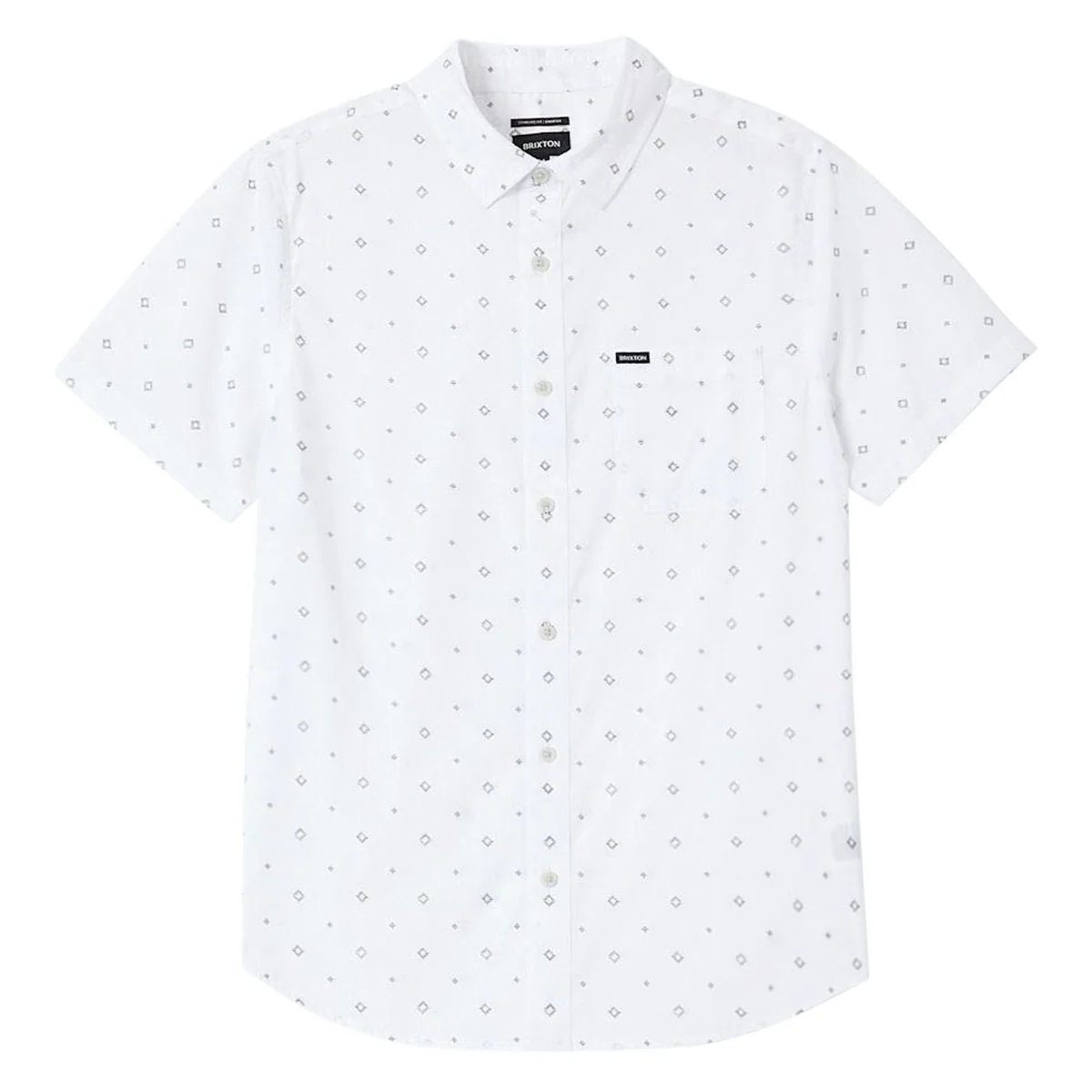 Brixton Charter Print Shirt - White/Geo