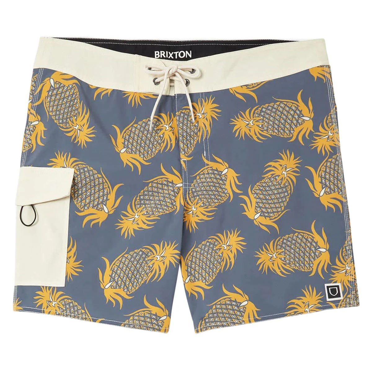 Brixton Classic 17" Boardshorts - Future Grey/Golden Pineapple
