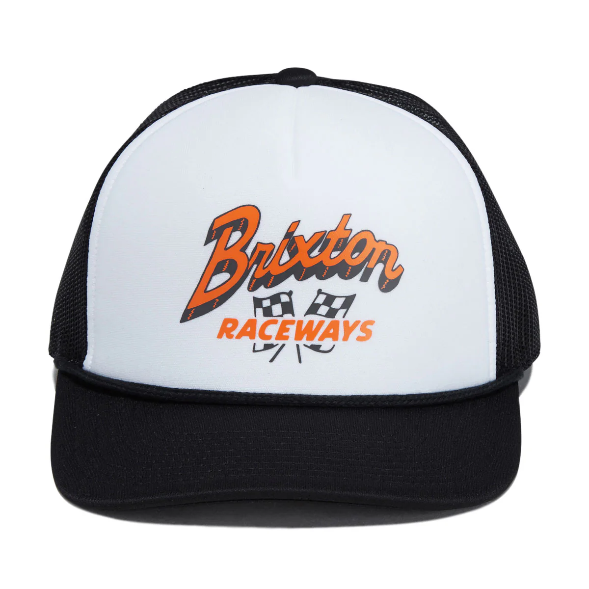 Brixton Clemont Trucker Hat - Black/White - Image 3