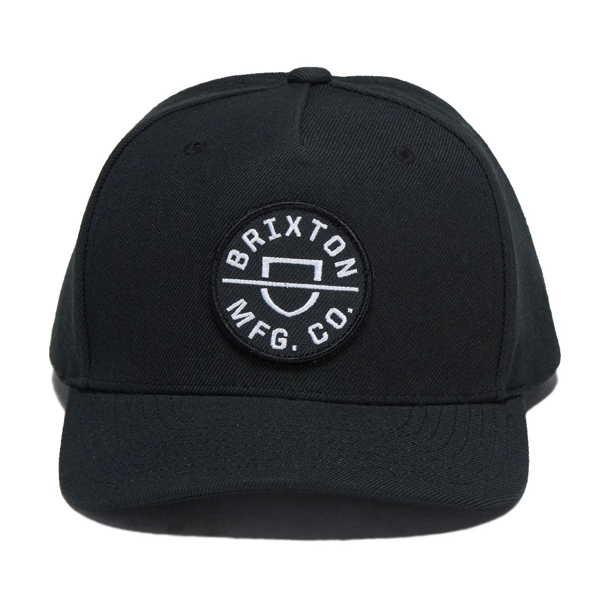 Brixton Crest C Mp Snapback Hat - Black - Image 2