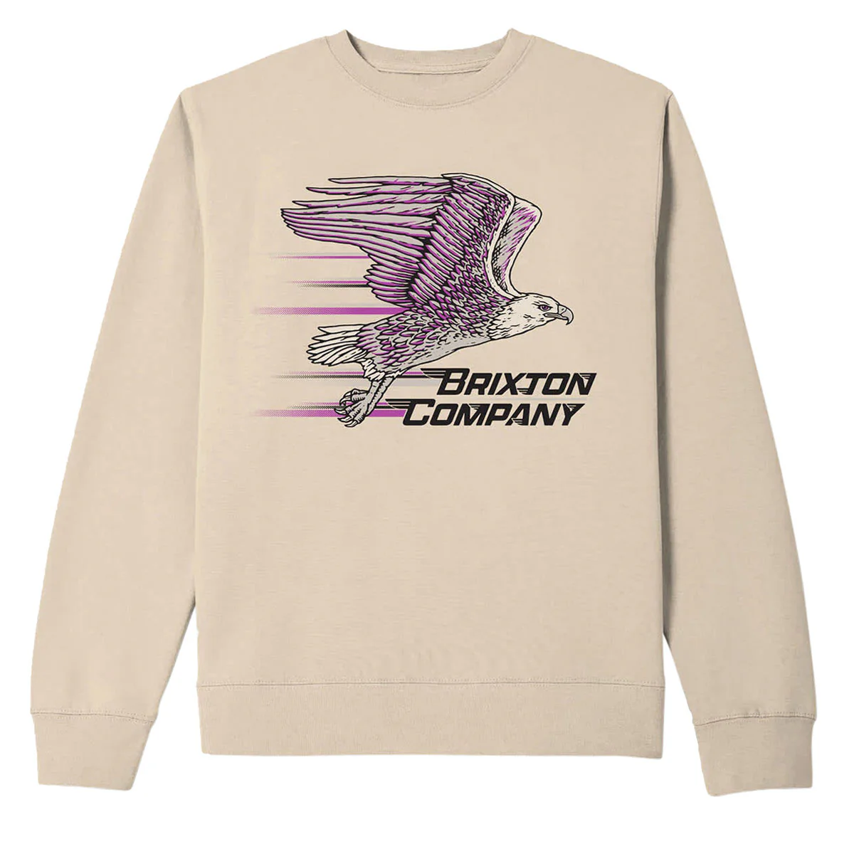 Brixton Free Crew Sweatshirt - Bone