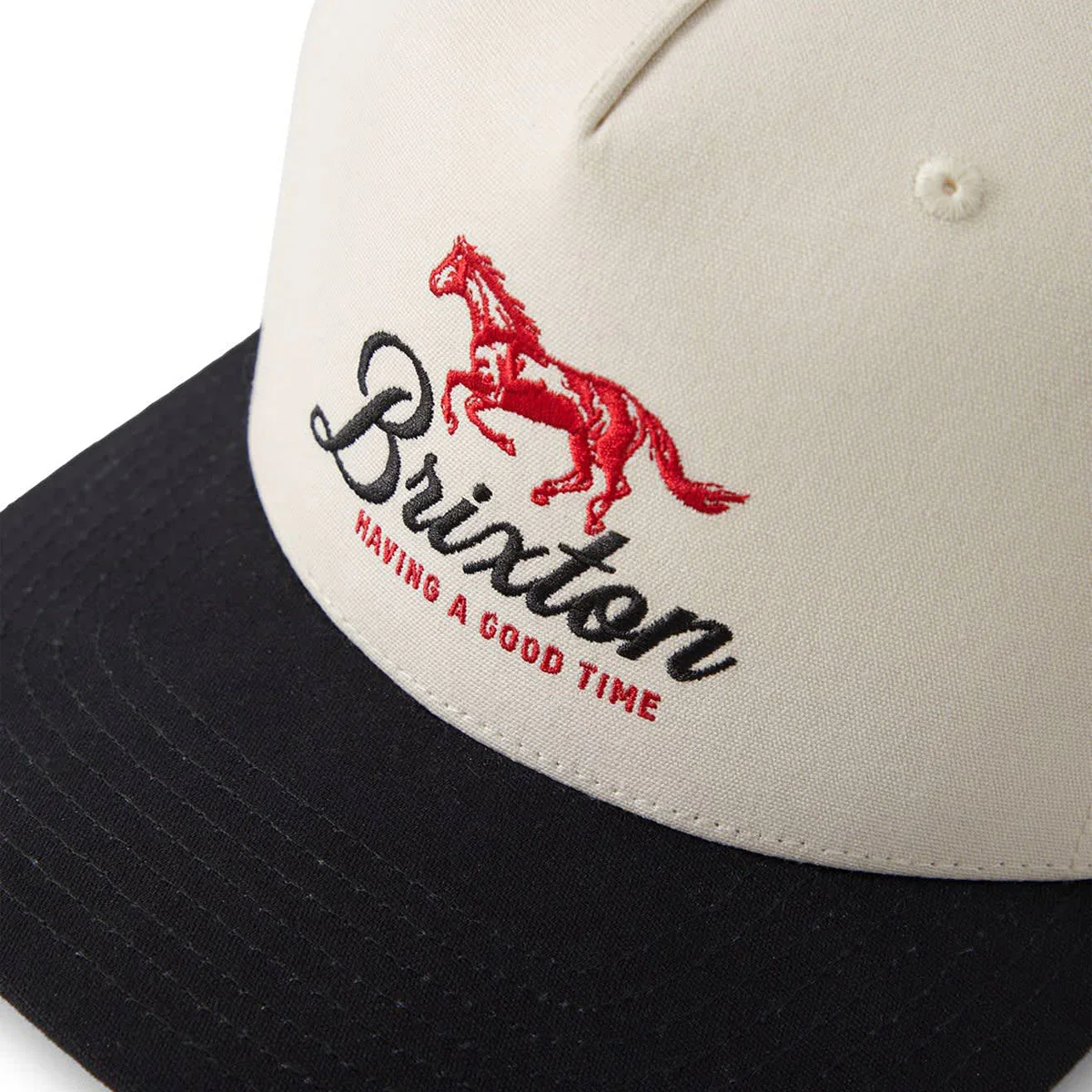 Brixton Good Times C Mp Snapback Hat - Black/Whitecap - Image 6