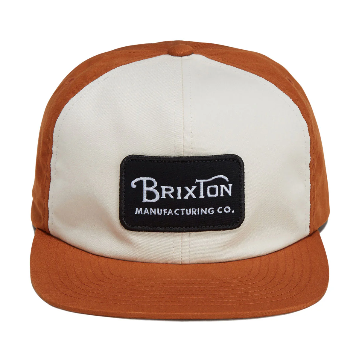 Brixton Grade Snapback Hat - Whitecap/Caramel - Image 5