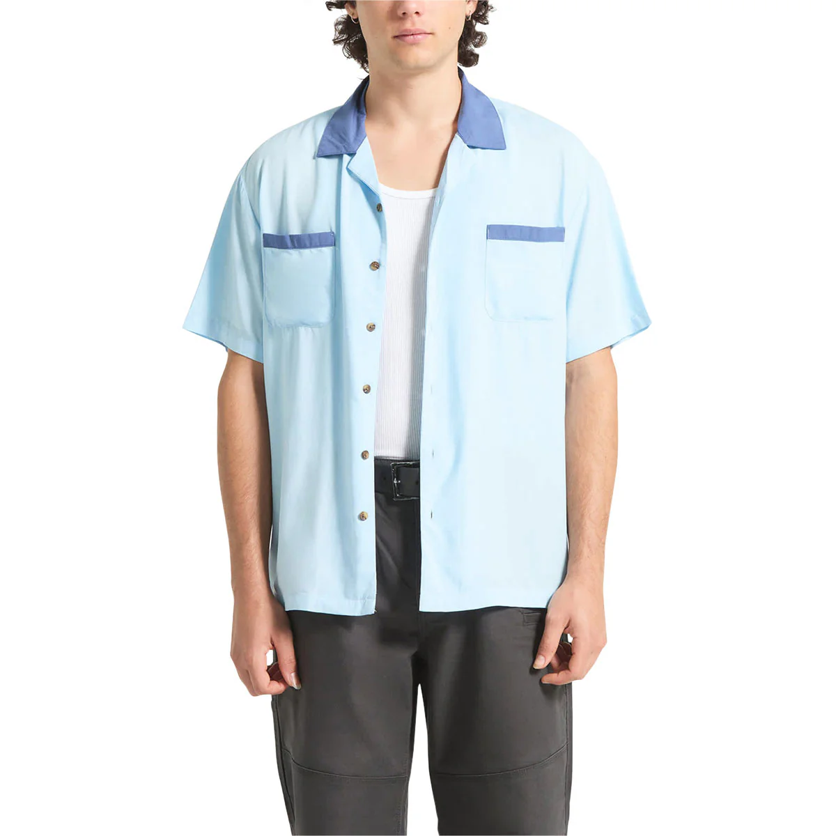 Brixton Lafayette Shirt - Blue Aura - Image 2