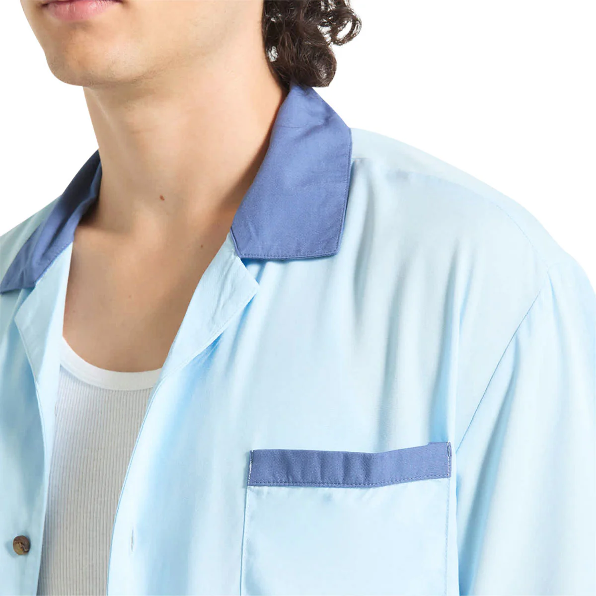 Brixton Lafayette Shirt - Blue Aura - Image 4