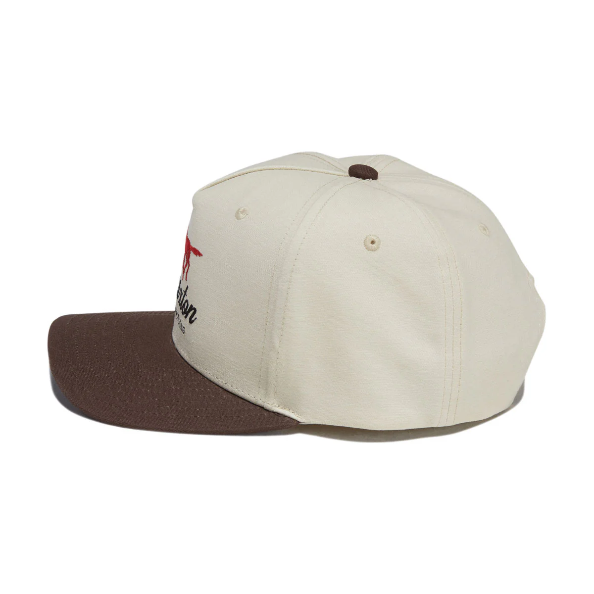 Brixton Leisure Snapback Hat - Khaki/Coco - Image 3