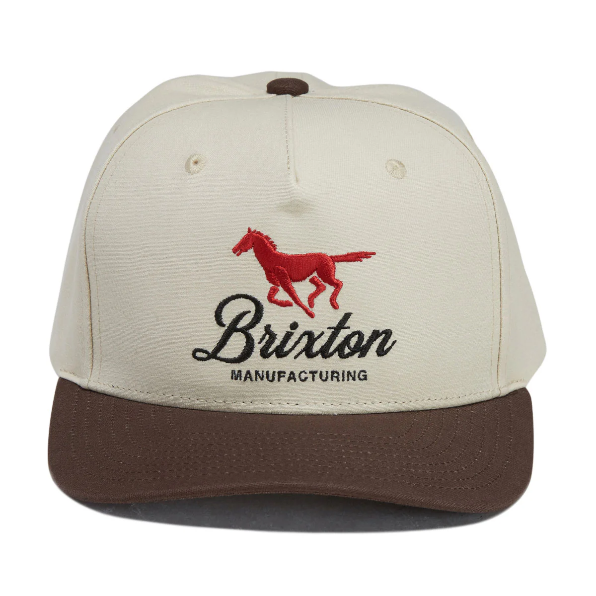 Brixton Leisure Snapback Hat - Khaki/Coco - Image 5