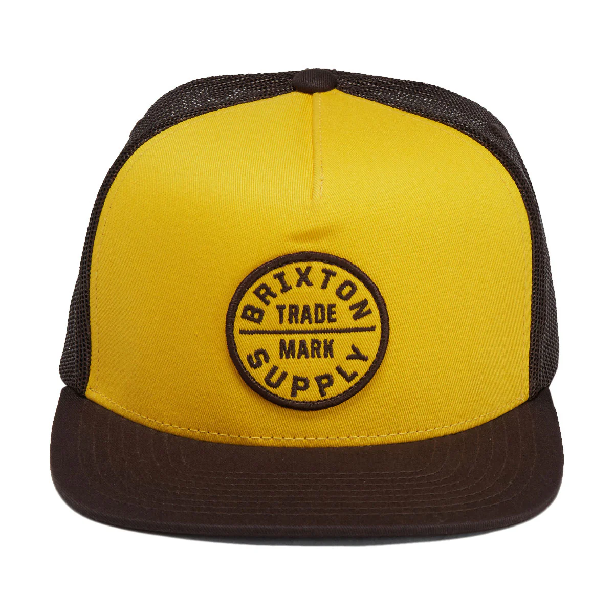 Brixton Oath Mp Trucker Hat - Golden Hour/Coco - Image 3