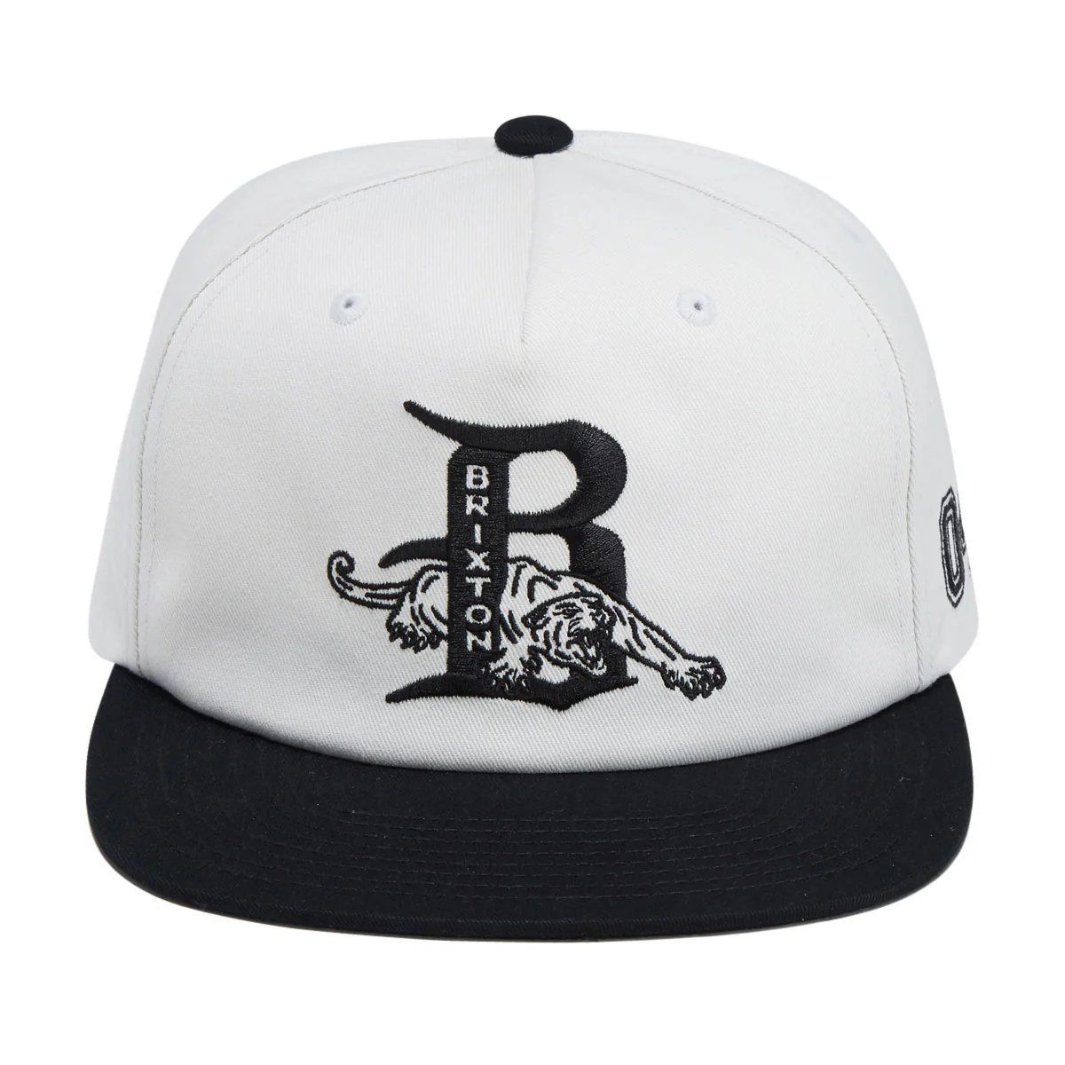 Brixton Predator MP Snapback Hat - Off White/Black - Image 2