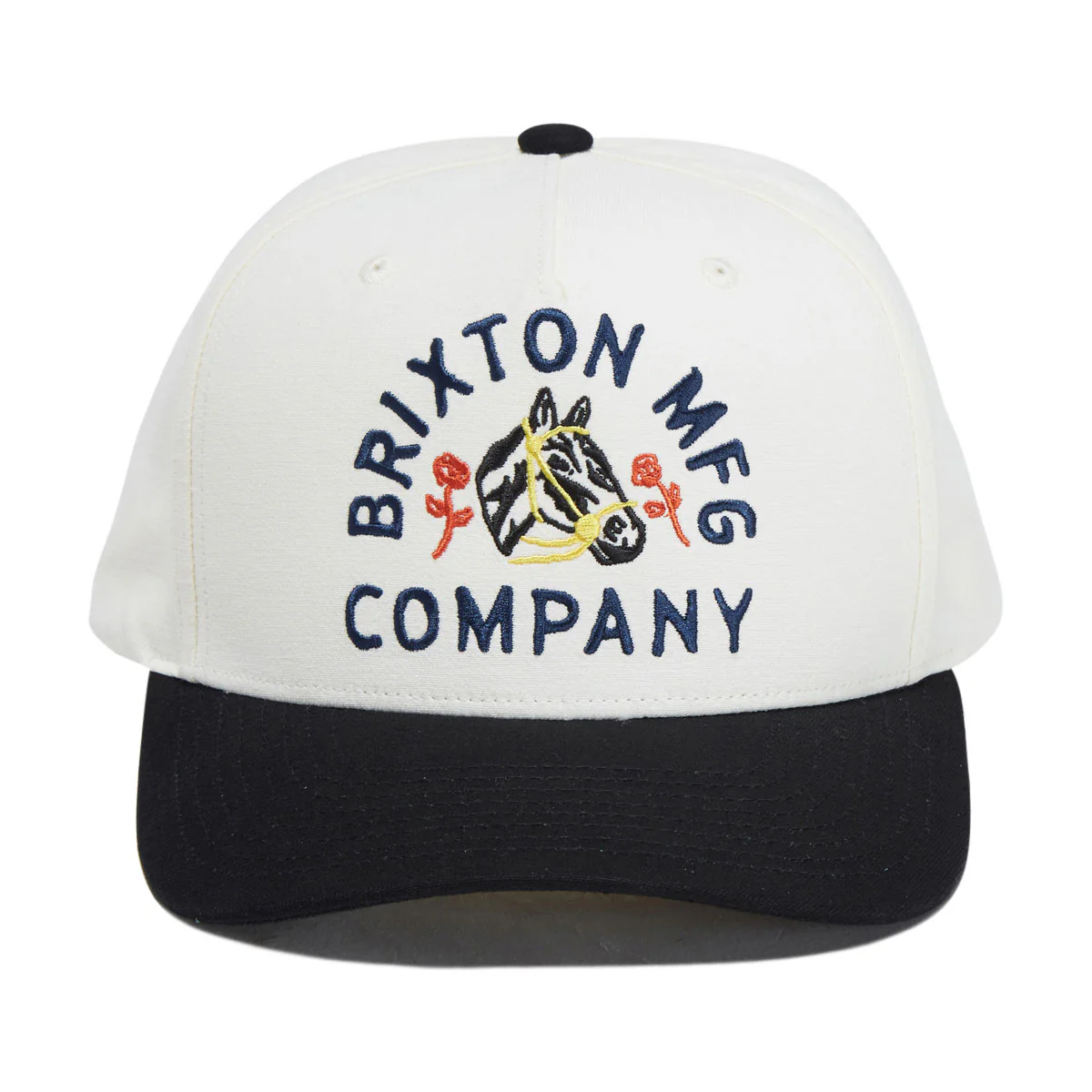 Brixton Trophy Horse C Netplus MP Snapback Hat - Black/Off White - Image 2