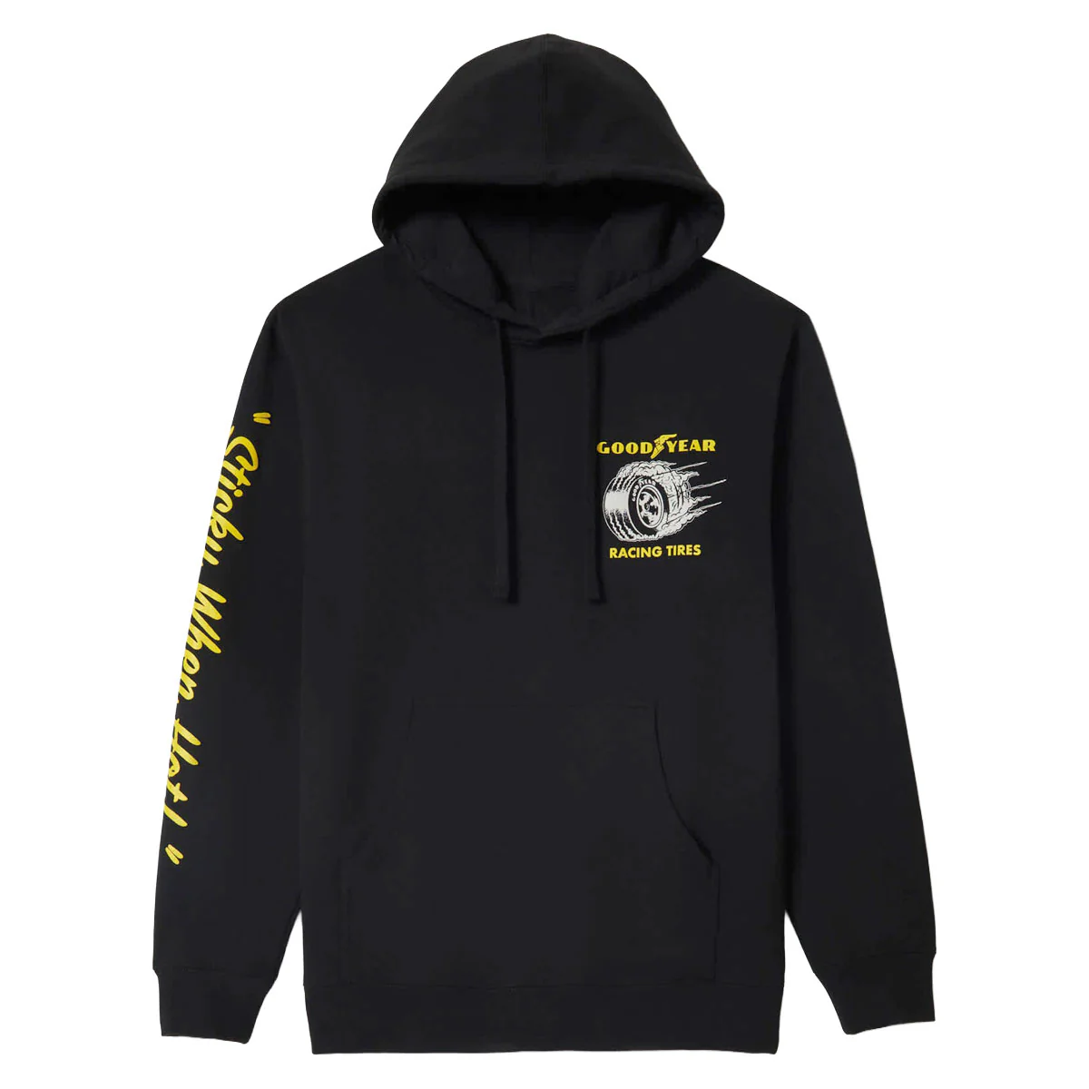 Brixton x Goodyear Cheater Slick Hoodie - Black