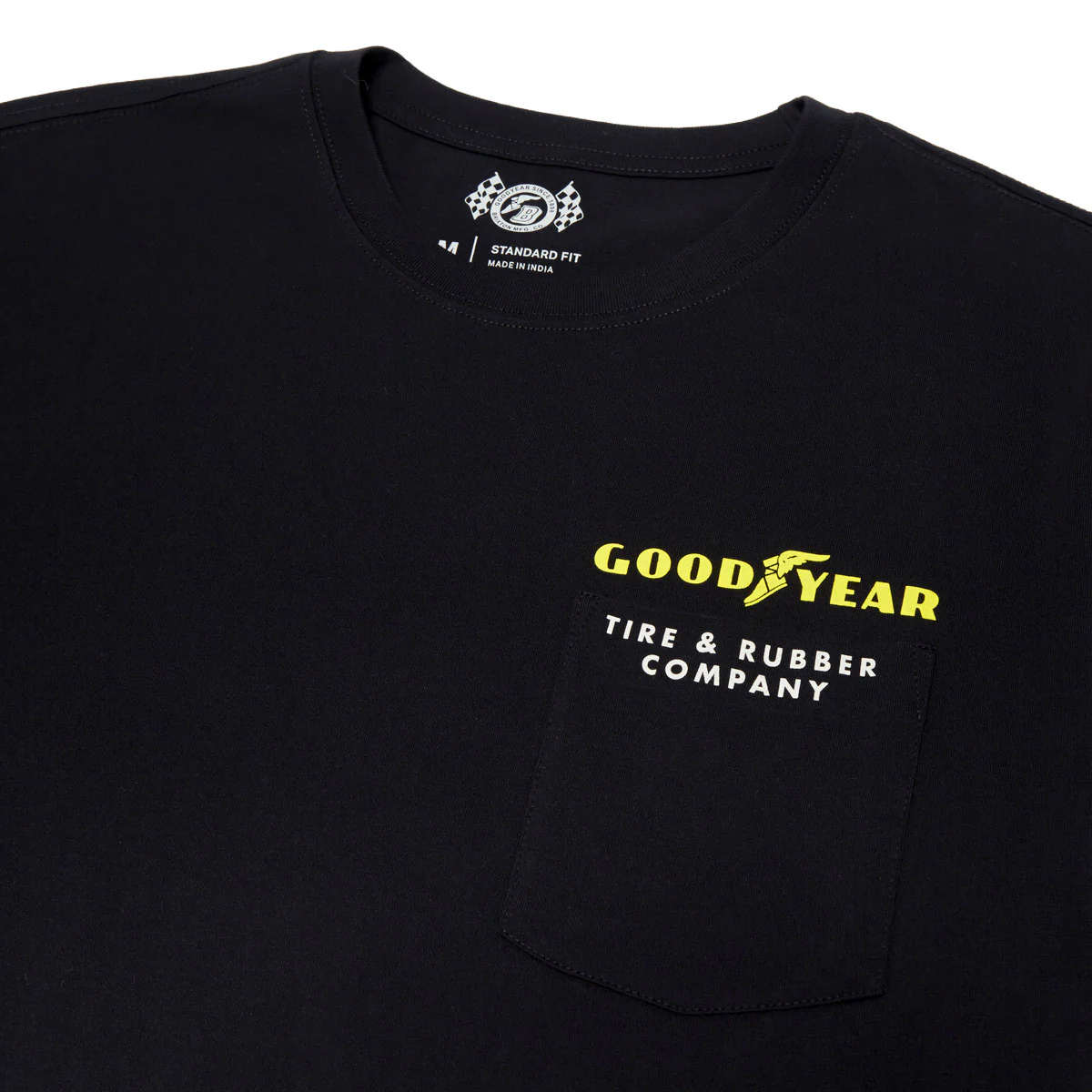 Brixton x Goodyear Service Pocket T-Shirt - Black - Image 3