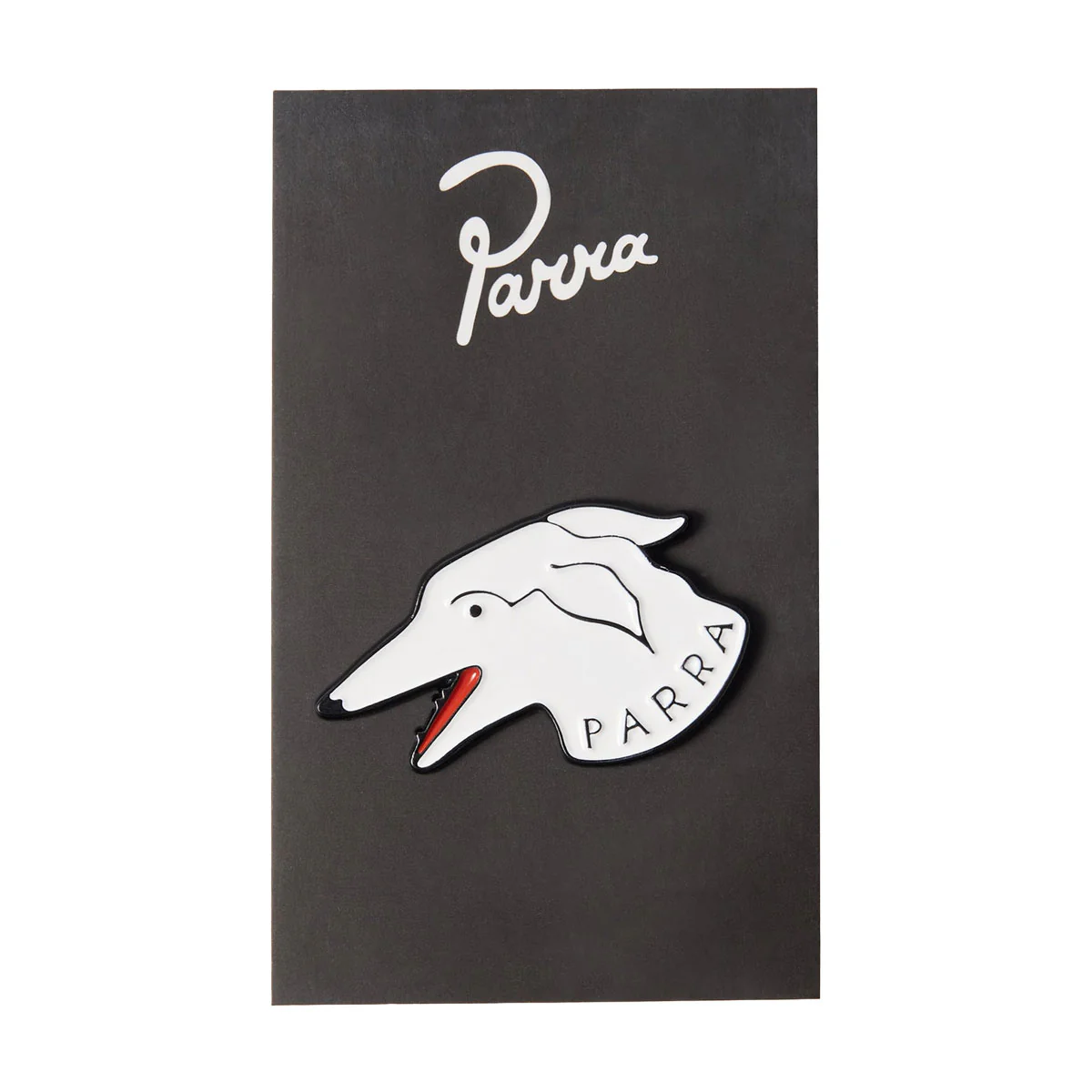 By Parra Dogface Enamel Pin - White - Image 2