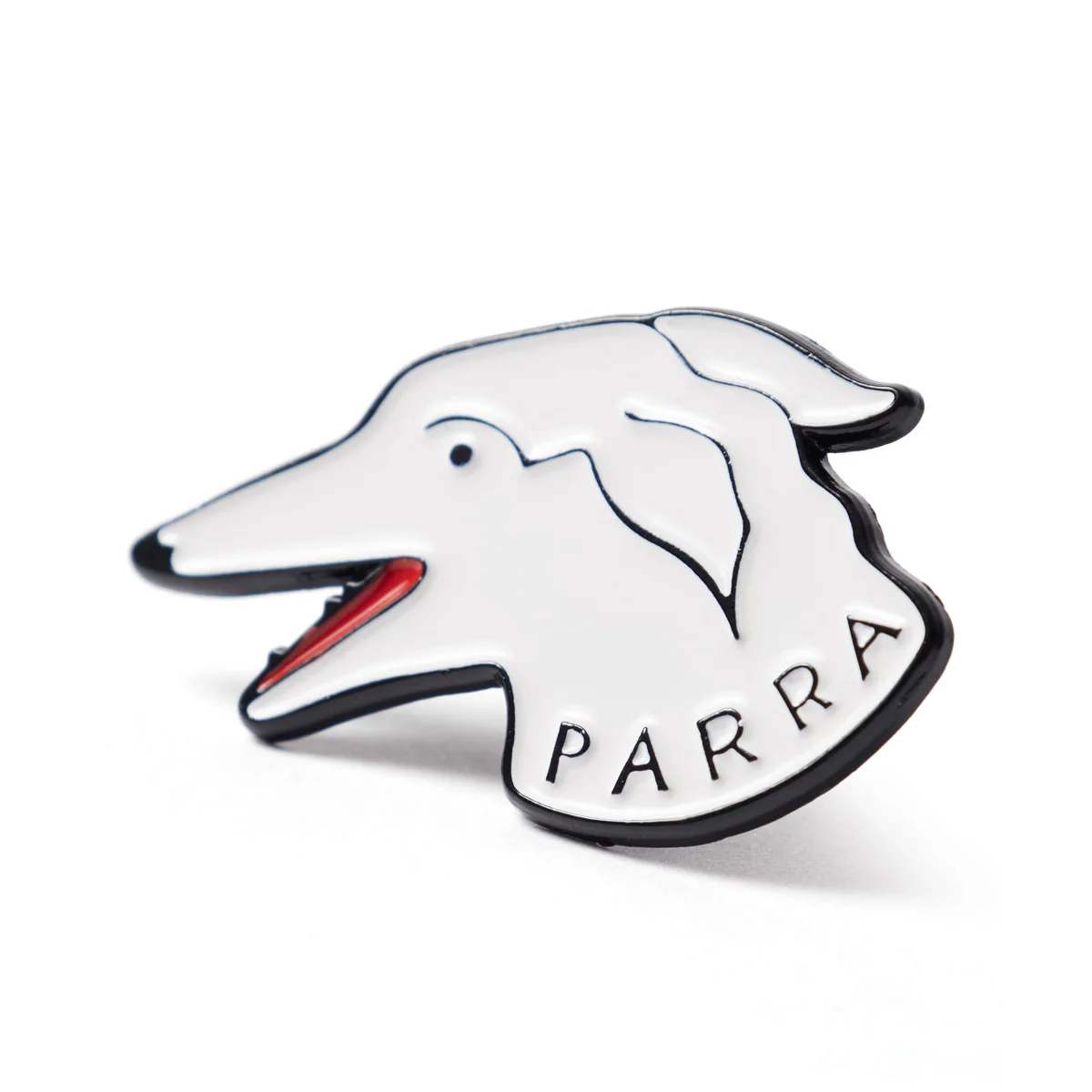 By Parra Dogface Enamel Pin - White - Image 3