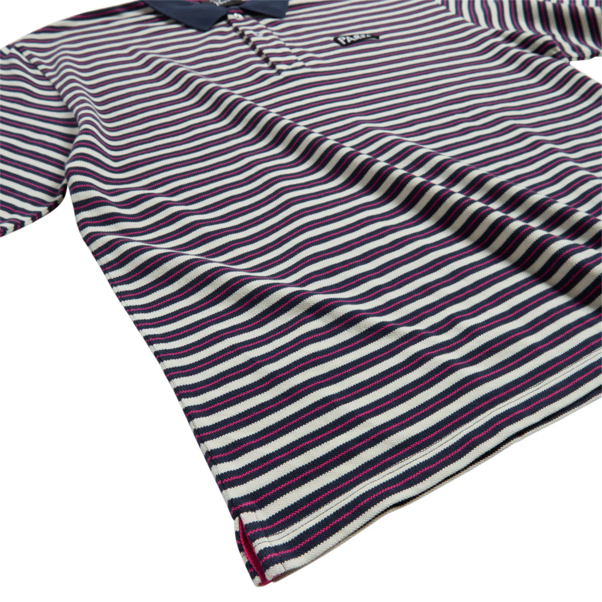 By Parra Flag Striper Polo Shirt - Purple/Pink - Image 4