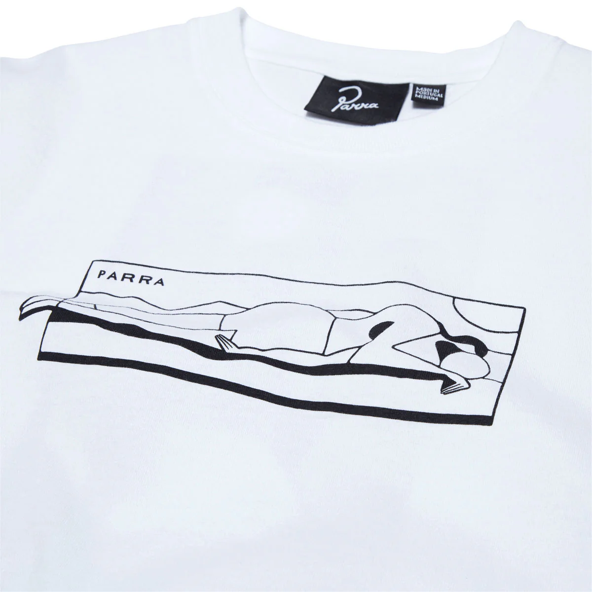 By Parra Vertical Thoughts T-Shirt - White - Image 3